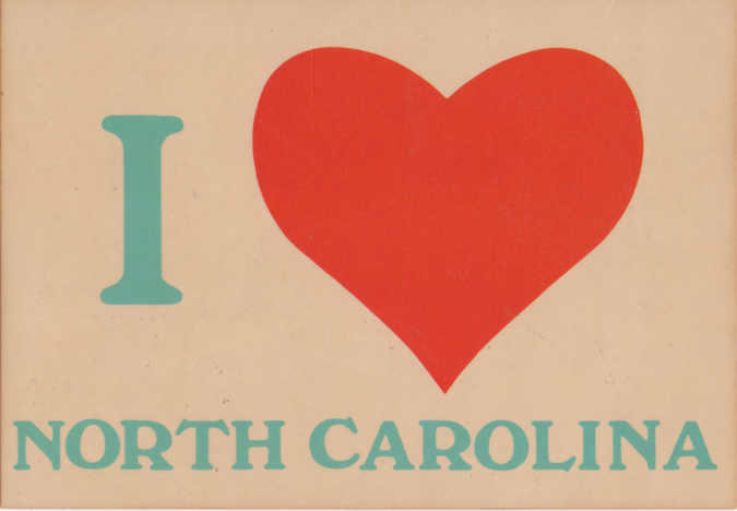 Postcard - I love North Carolina